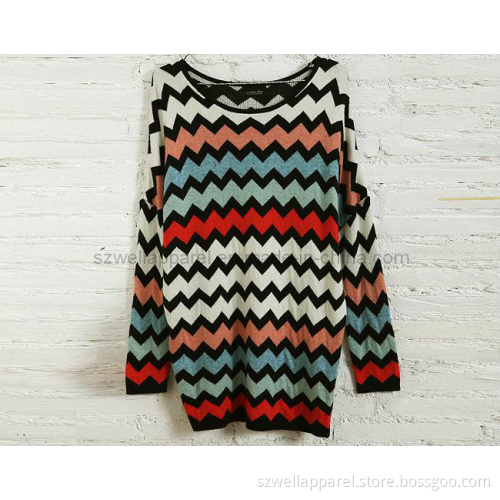 Ladies' Zig Zag Sweater (SZWA-0901)
